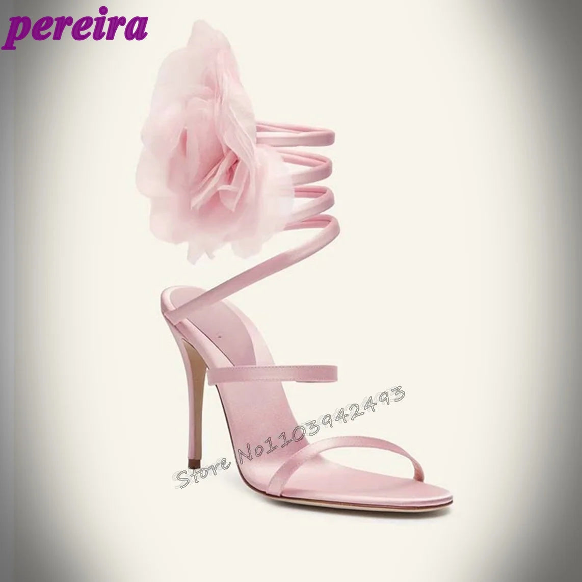 Elegant Women's High Heel Sandals with Open Toe and Ankle Strap Fashionable Female Footwear for Summer Parties and Special Occas