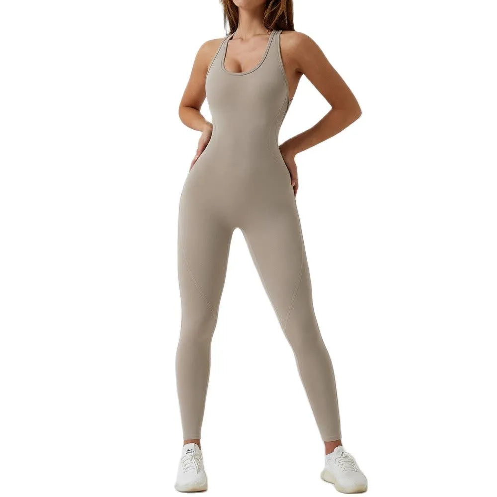 NCLAGEN GYM Romper Backless Set Fitness Bodysuit Siamese Sportswear Women Jumpsuit Buttery-Soft One-piece Playsuit Yoga Suit