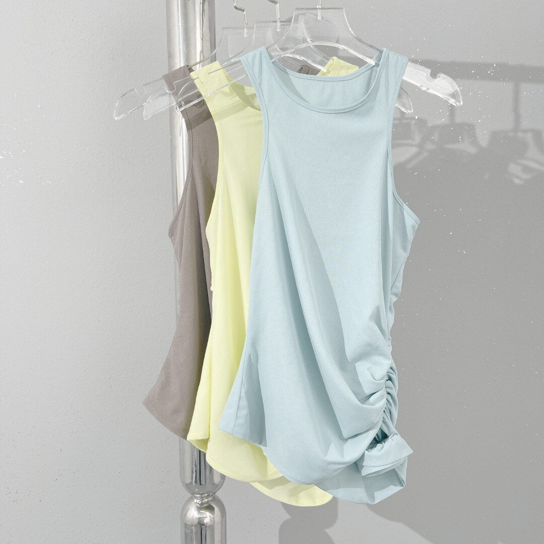 Romantic 3D rose pleated tank top fashionable and sexy y2k single side slim waist short section Top women 2024 summer new