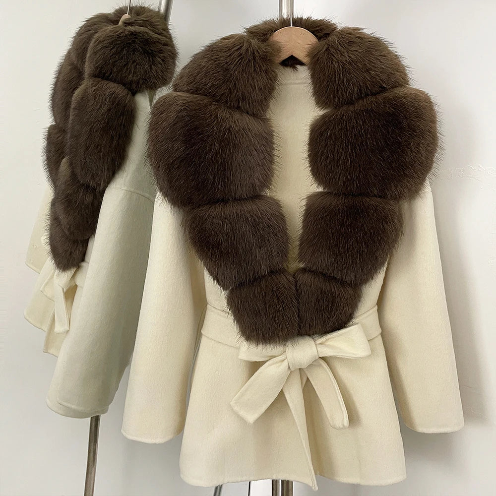 Fur Coat Eco-friendly Winter Clothes Woman Jacket with Fur Korean Reviews Many Clothes Outer Coat Ladies Outerwears Faux Fur