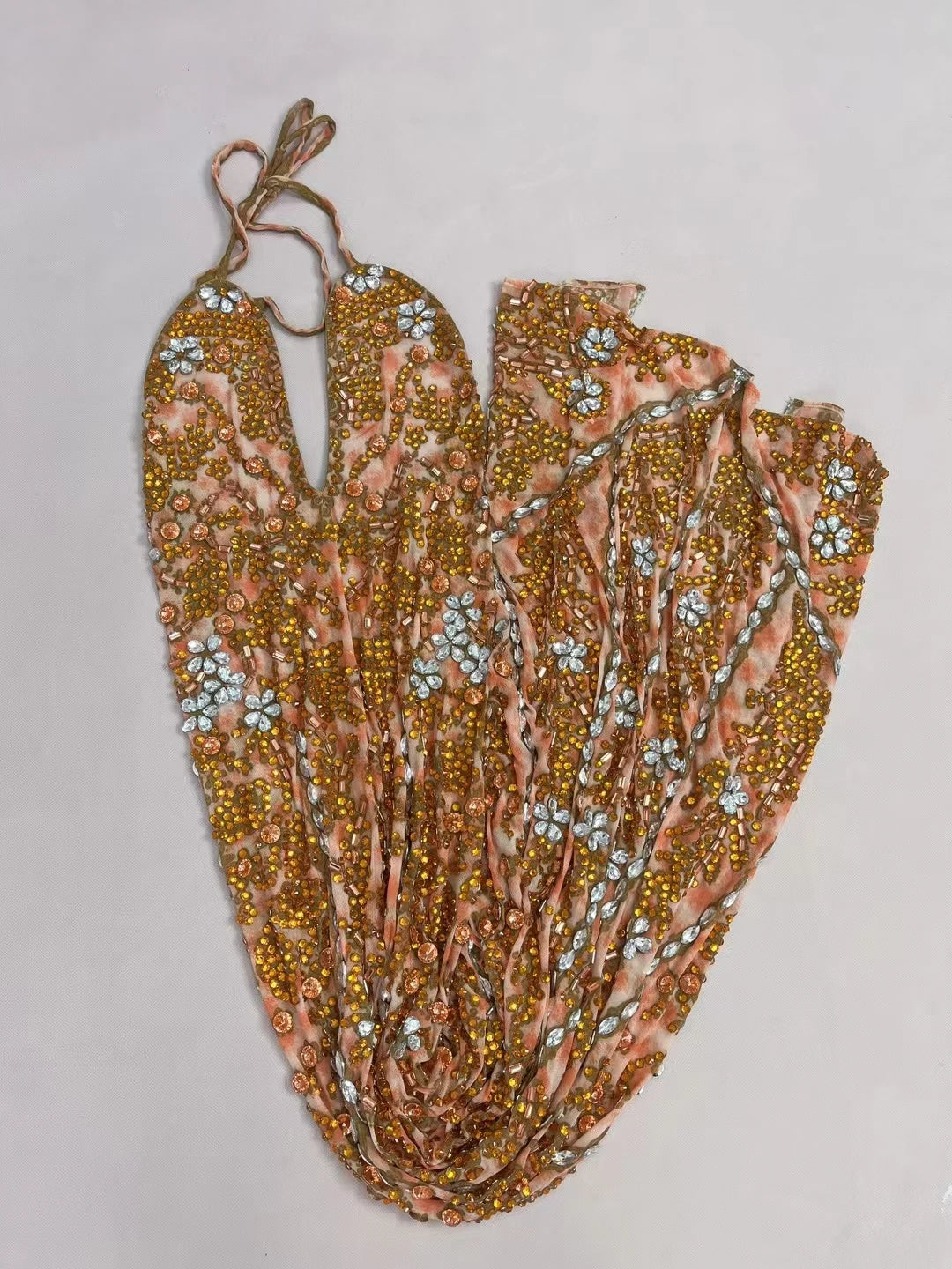 Women's Sexy Backless Strap Deep V Neck Dress Elegant Rhinestone Evening Dress Birthday Celebrate Party Queen Maxi Dress huangye