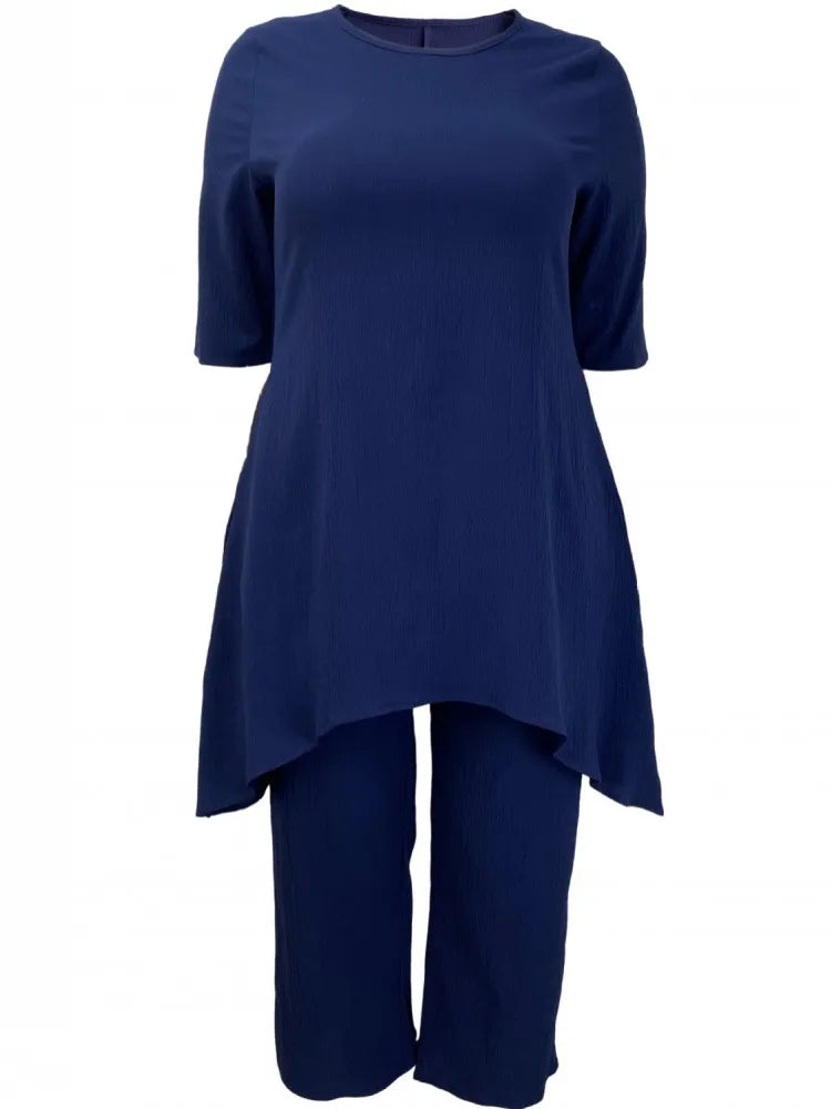 2 Piece Women Sets 2025 Plus Size Spring Autumn Matching Sets Top And Pants Suits Outfits Oversized Clothing