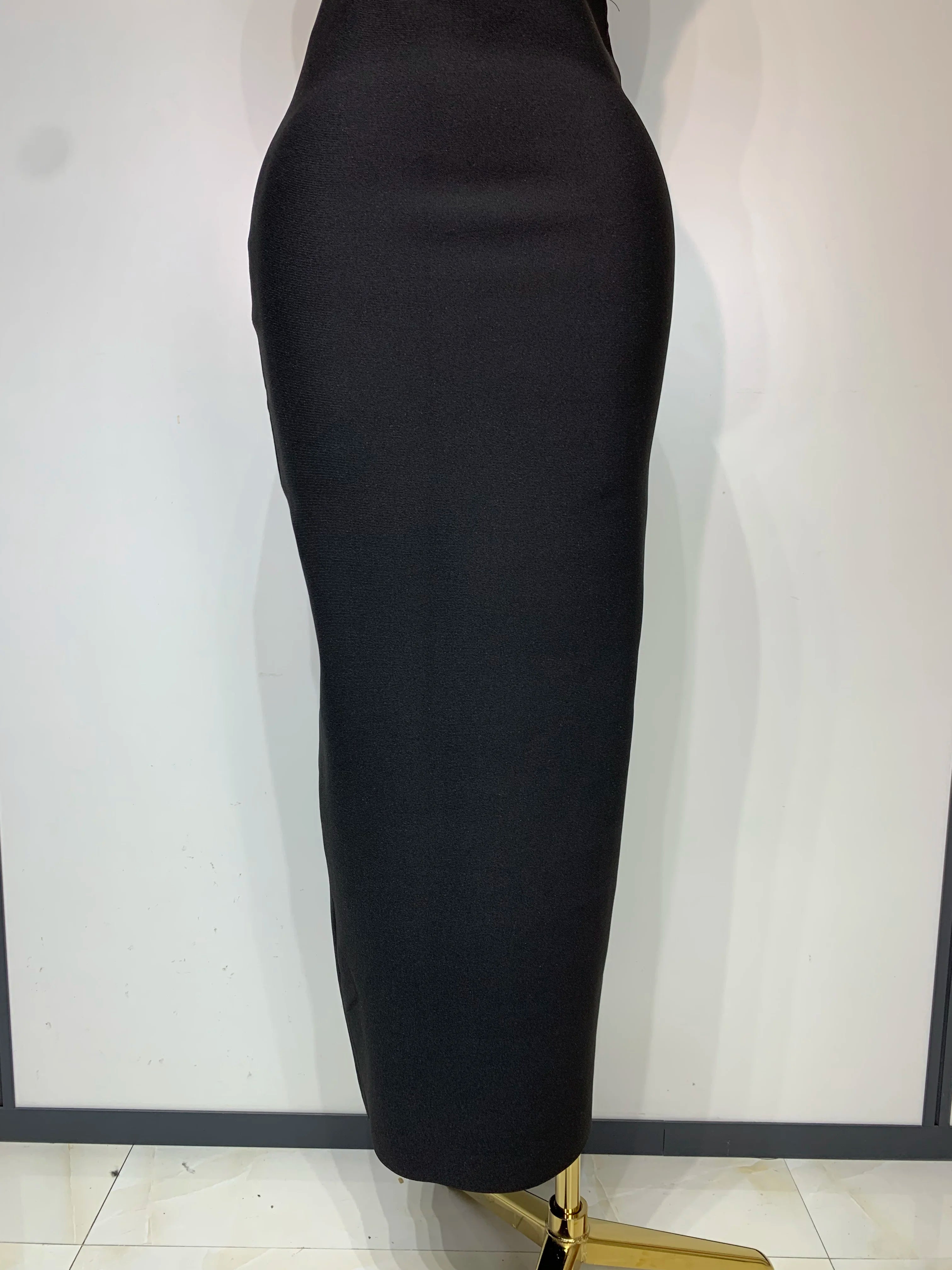 Luxury Birthday Celebrity Sexy Strapless Backless Maxi Long Bodycon Bandage Dress Women 2025 Elegant Evening Club Party Outfit