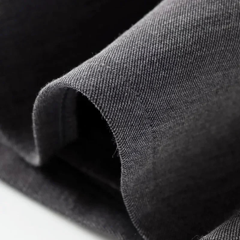 TRAF Women's Shorts Spring Summer Mini Pleated Culotte Grey High Waist Short Skirt Korean Style Culotte Casual Cargo Short Lady