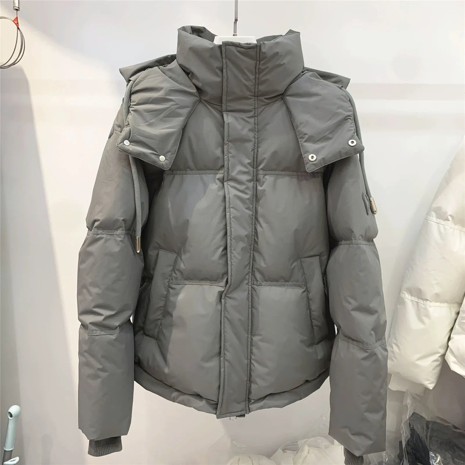 Women Cotton Padded Hooded Puffer Parkas Female Casual Thick Warm 2024 Autumn Winter Coats Loose Jackets Outerwear K801B