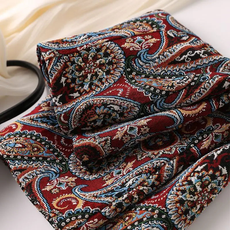 Autumn 2023 High Waist A-line Skirts Light Mature One Step Skirt Ladies Medium Length Retro Wrapped Hip Skirt Jacquard Skirt 9