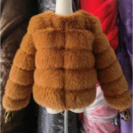 XS-6XL Mink Coat Winter Black White Faux Fur Coat Woman Elegant Fluffy Faux Fur Jacket Top Short Fur Coats Woman Clothing 28