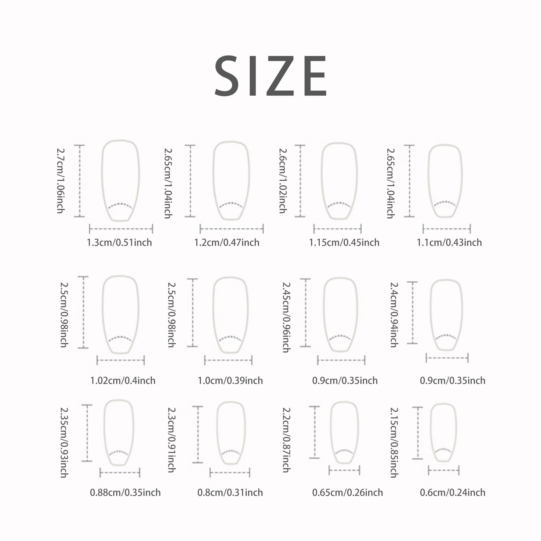 24 pcs long ballet-shaped French butterfly powder nails +1 nail glue +1 nail file