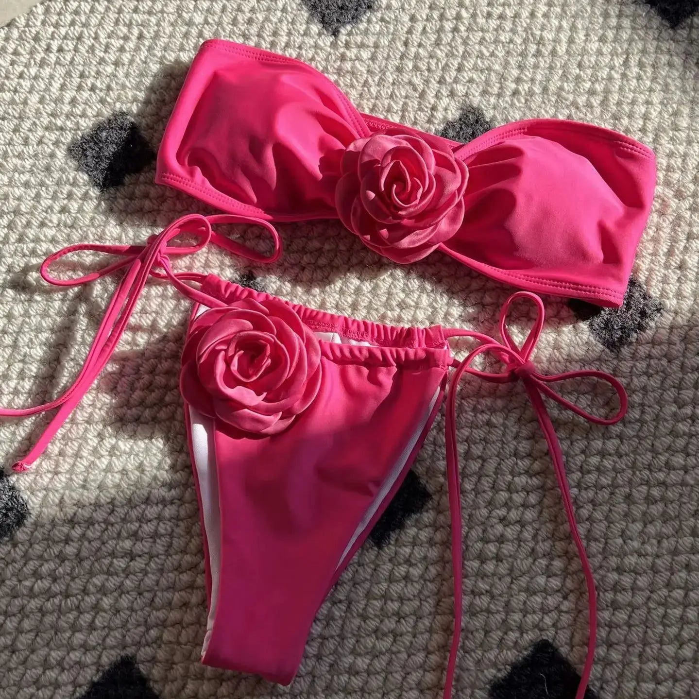 Summer Women Bikinis Strapless Brazilian Thong Biquini Traje De Bano Solid Women Two Pieces Bathing Suit Swimsuit Beachwear SY9150M