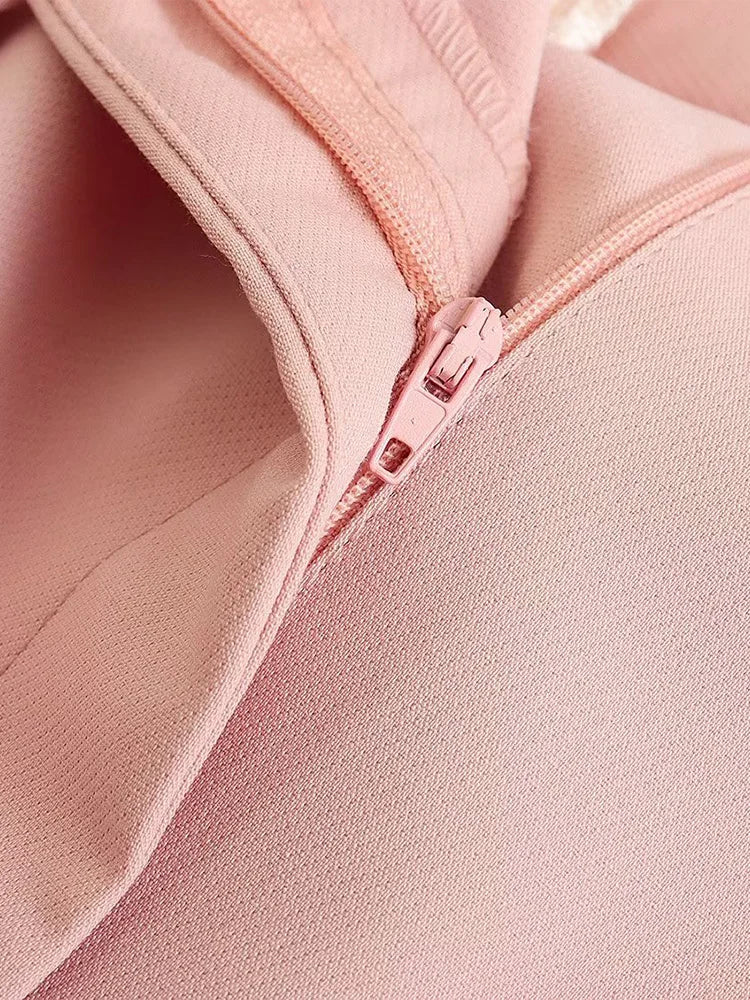 Willshela Women Fashion Two Piece Set Pink Tank Tops & Straight Leg Pants Vintage V-Neck Single Breasted Female Chic Pants Suit