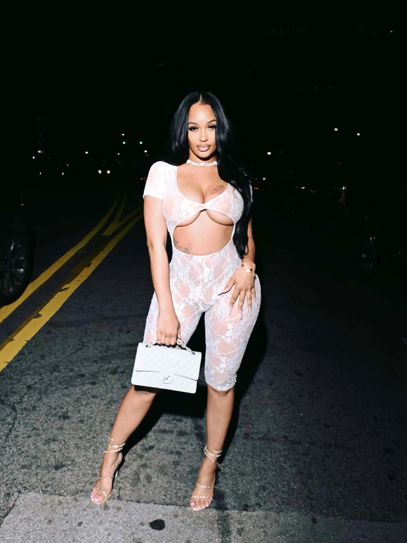 2024 Spring Short Sleeve Backless Women Lace Hollow Out Casual Rompers Playsuit Short Jumpsuits V-neck One Piece Outfits white