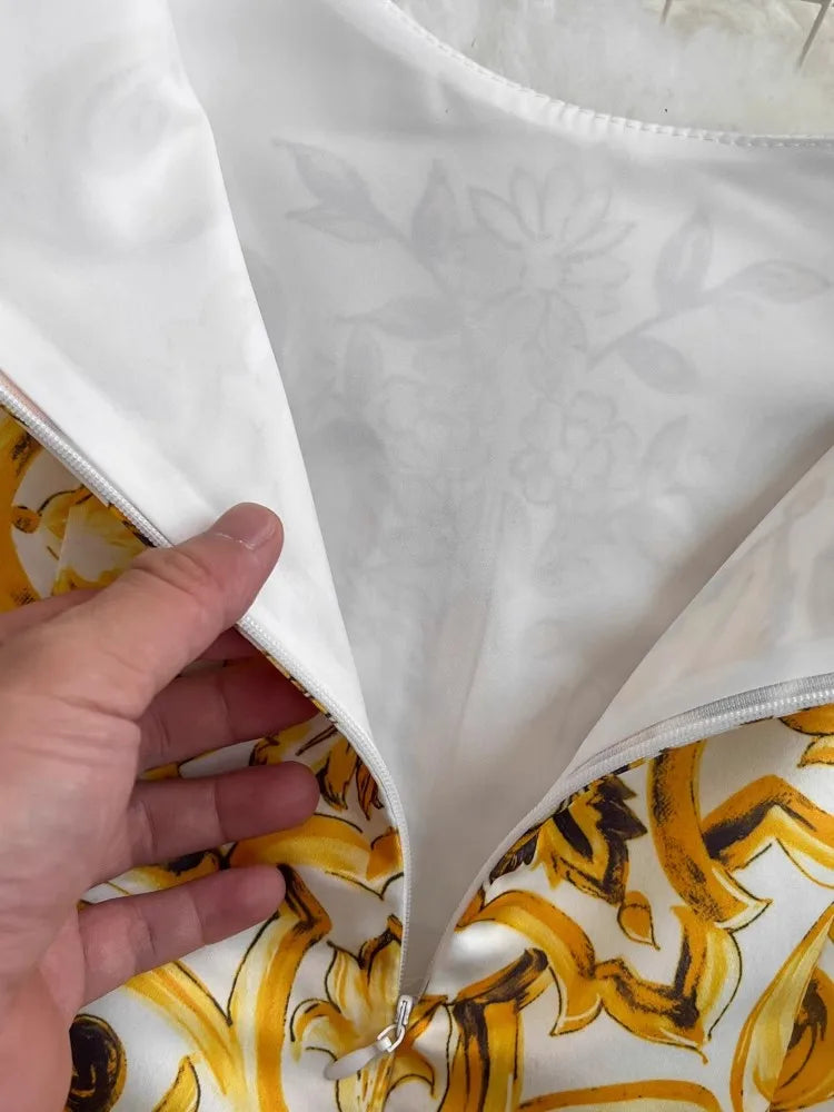 Summer Vintage Blue And White Porcelain Dresses Women's Sleeveless O Neck Tank Flower Print Vest Midi Long Party Vestidos