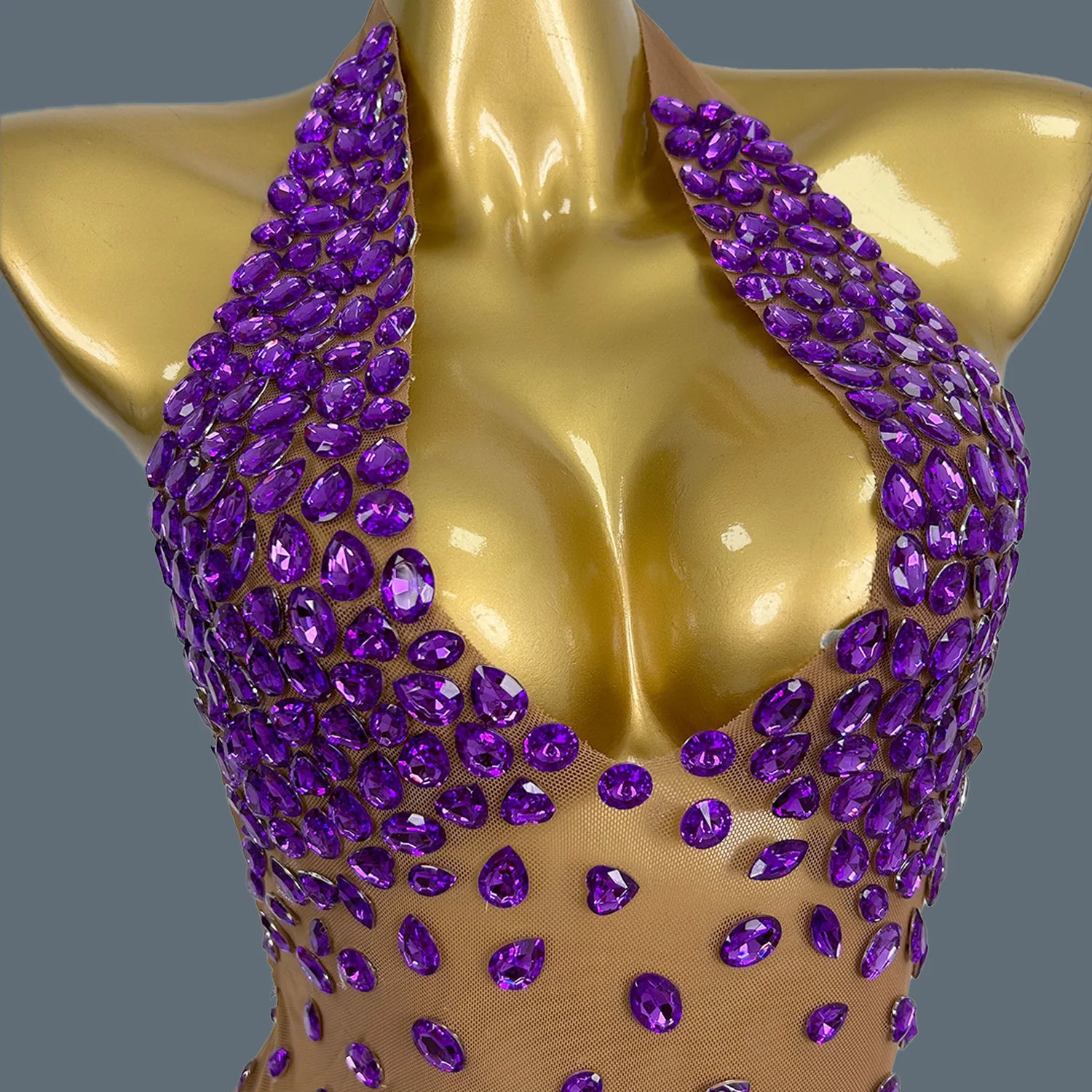 Sexy See Through Mesh Mini Dress Women Deep V Neck Backless Short Dress Club High-end Birthday Party Fancy Girls Outfit Baoshi