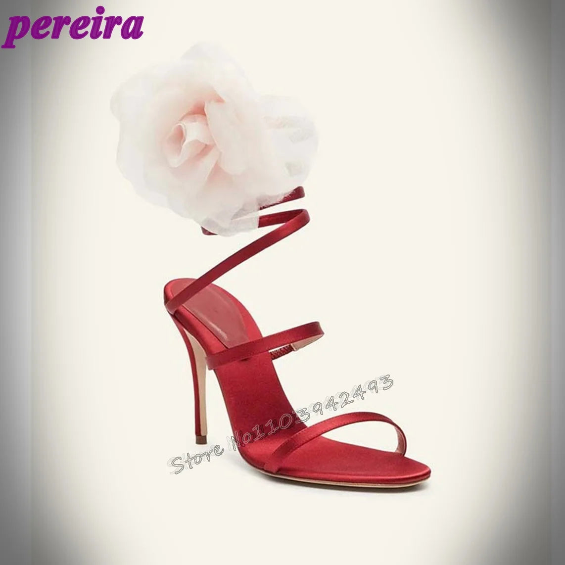 Elegant Women's High Heel Sandals with Open Toe and Ankle Strap Fashionable Female Footwear for Summer Parties and Special Occas