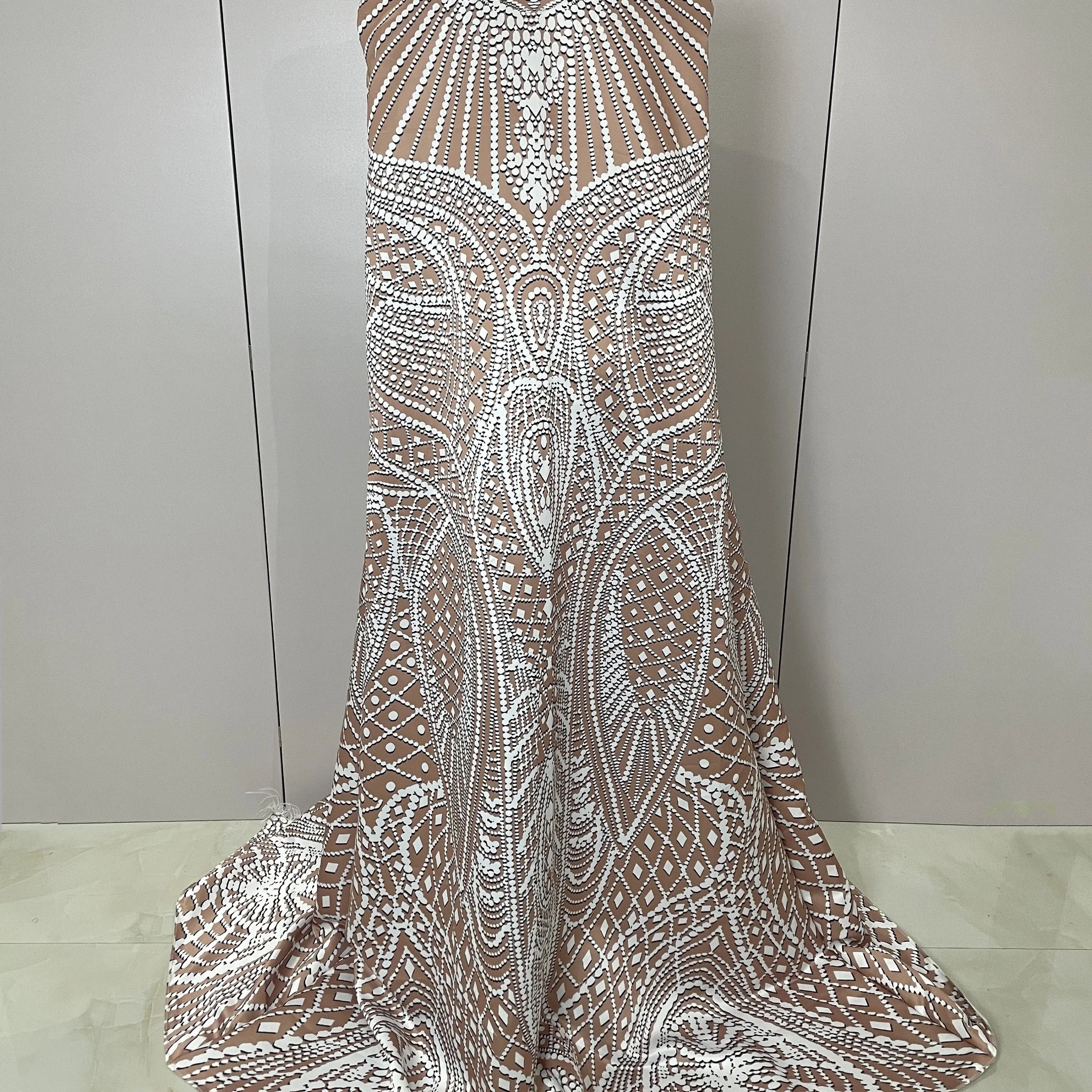 2025Luxury Feathers Cloak White Printing Sexy Sheath Jumpsuit Women Evening Party Bar Nightclub Singer Stage Performance Costume