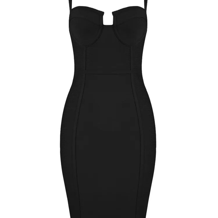 9 Colors Ladies Sexy Blue Yellow Black Rayon Women Summer Bandage Dress Celebrity Designer Fashion Party Dress Vestido