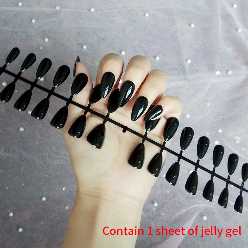 Punk Cool Style Black Flame Love Heart Press on Nails Butterfly Star Long Pointed False Nails Art Fake Nails Charms Y2K Manicure MP4161TJP908Y1B3