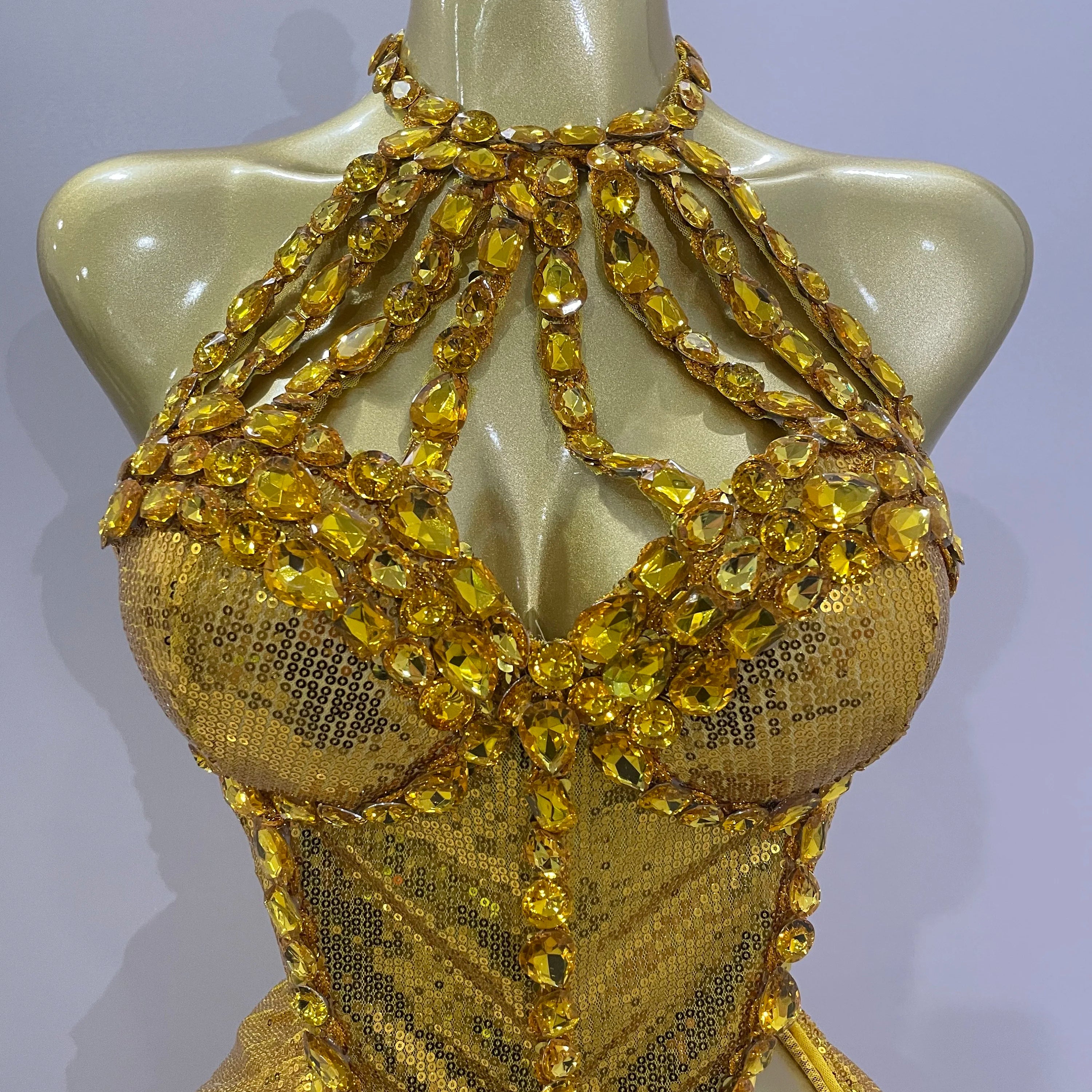 Sexy Luxury Shiny Diamond Sequins Cocktail Dress 2Pcs Set 2025New Women Evening Celebrate Birthday Party Nightclub Stage costume