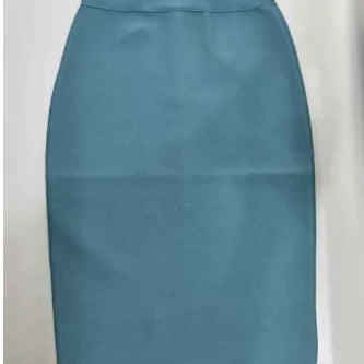 16 Colors Tight Pink Green Black Rayon Knee Length Bandage Skirt Night Club Party Skirt Lake Blue