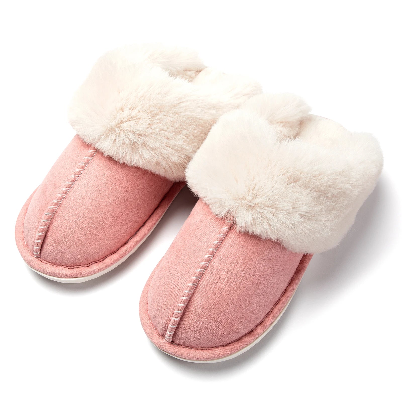 Winter Slippers Women Indoor Outdoor Wear Soft Thick PNon-slip waterproof Warm Pink