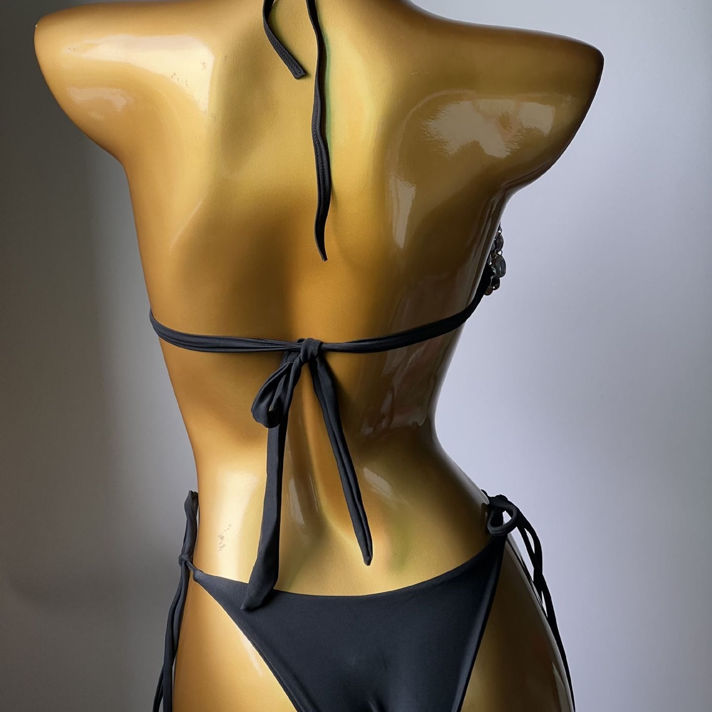 Sexy Gathered Rhinestone Bikini Luxury Crystal Diamond Women's Swimsuit Push Up Bandage Micro Swimwear Biquini