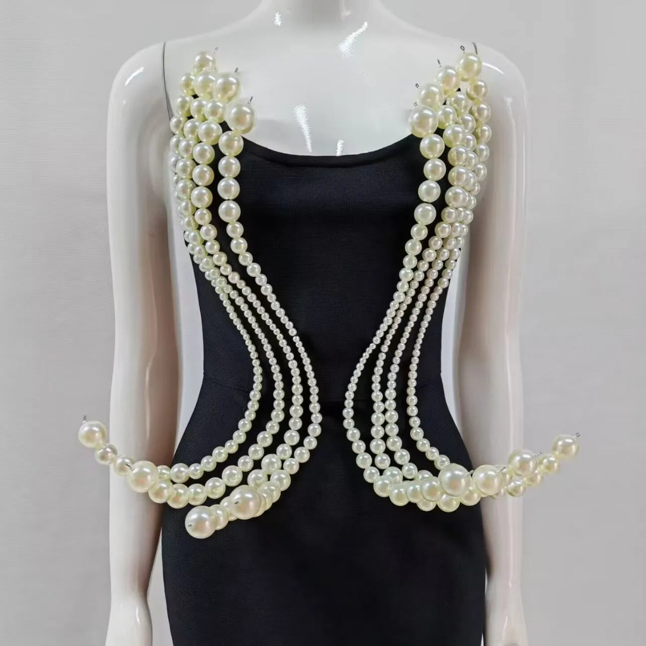 2025 New Spring Women Sexy Strapless Big Beading Bodycon Long Maxi Dress Fashion Celebrate Evening Party Birthday Dress Vestido