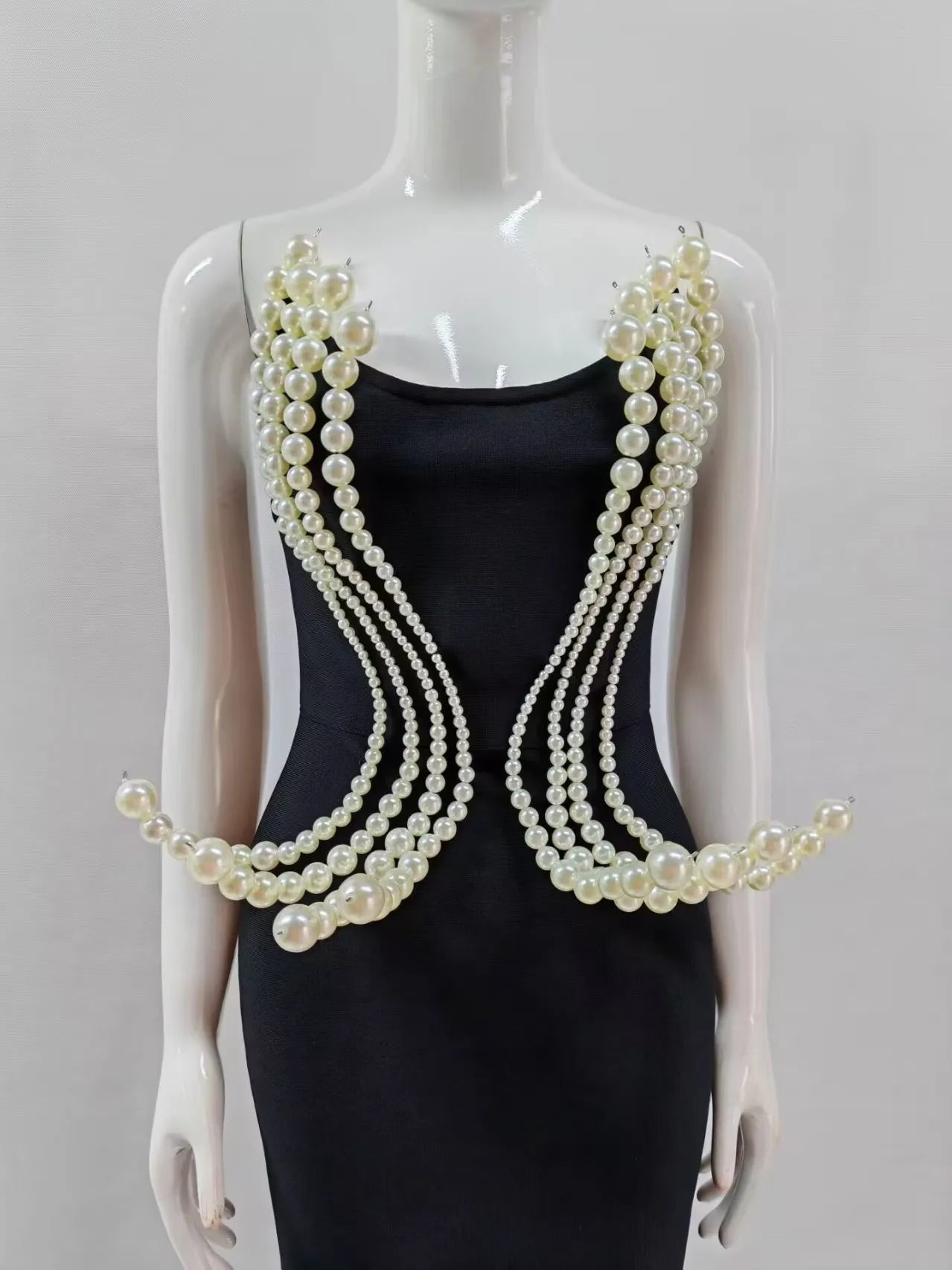 2025 New Spring Women Sexy Strapless Big Beading Bodycon Long Maxi Dress Fashion Celebrate Evening Party Birthday Dress Vestido