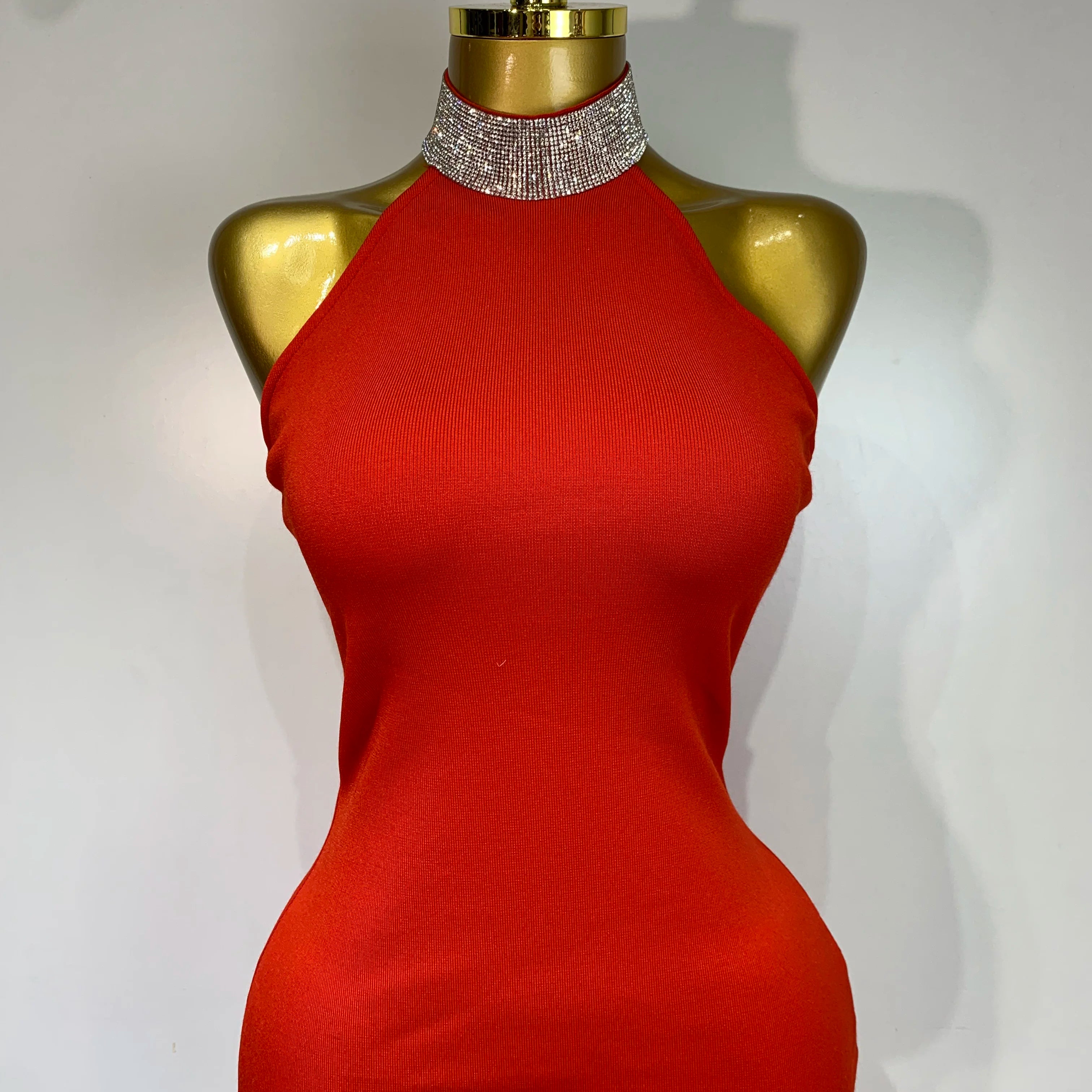 Luxury Birthday Bandage Dress Women 2025 Elegant Red Halter Backless Celebrity Evening Party Wedding Gowns Club Gala Dresses