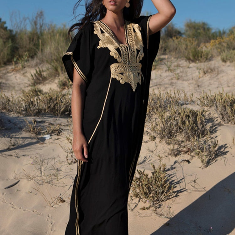 Plus Size Kaftan Tunic Beach Dress Swim Wear Bathing Suit Cover Up