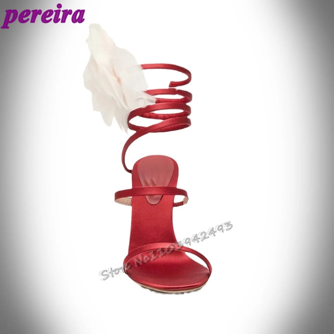 Elegant Women's High Heel Sandals with Open Toe and Ankle Strap Fashionable Female Footwear for Summer Parties and Special Occas