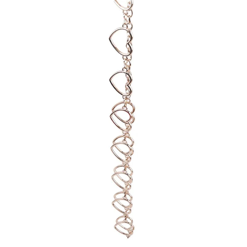 Women Fashion Waistband Pant Classic Waist Chain Love Heart Hollow Girdle For Women Hip Hop Style Metal Fine Waist Belt Trendy