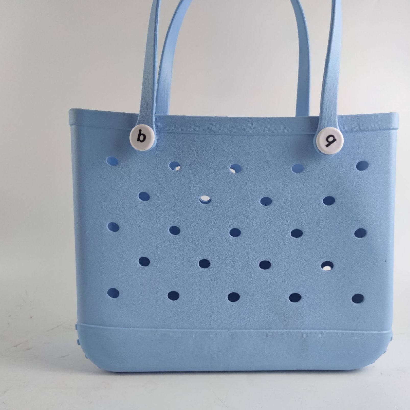 Rubber Beach Bags Waterproof Sandproof Large Size Outdoor EVA Portable Travel Bags Washable Tote Bag For Beach Sports Market Sky Blue