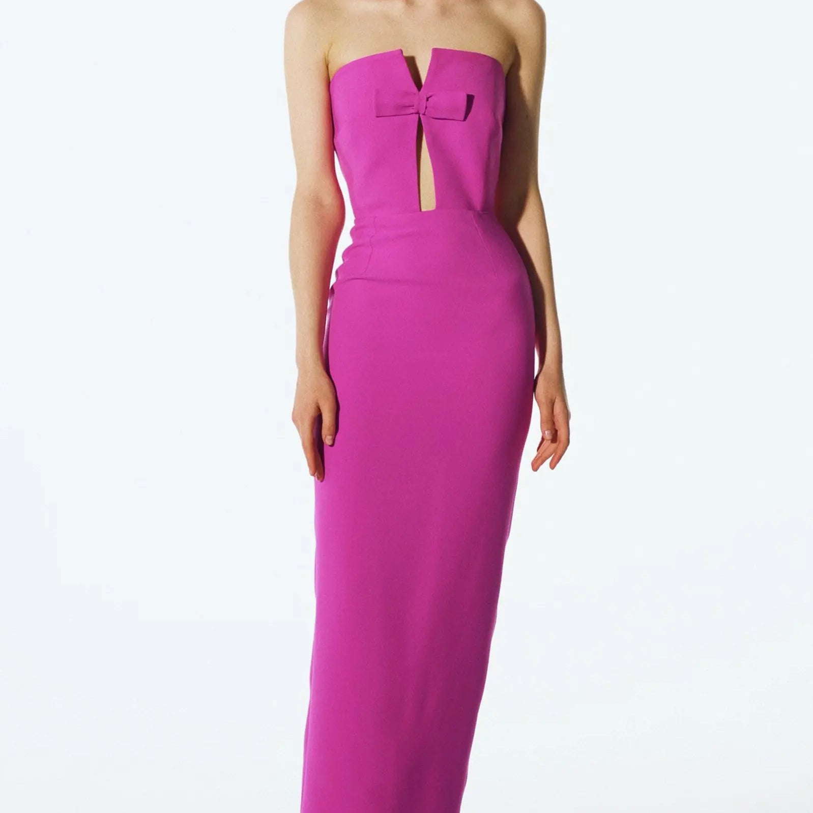 Black Color Women Sexy Halter Strapless Bodycon Long Dress Rayon Bandage Fashion Celebrate Evening Party Dress Wholesale PURPLE