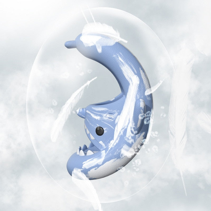 Summer Shark Slides For Women Men New Fashion Slippers Home Couple Thick Soled Non-slip Sandals Outdoor Beach Flip Flops