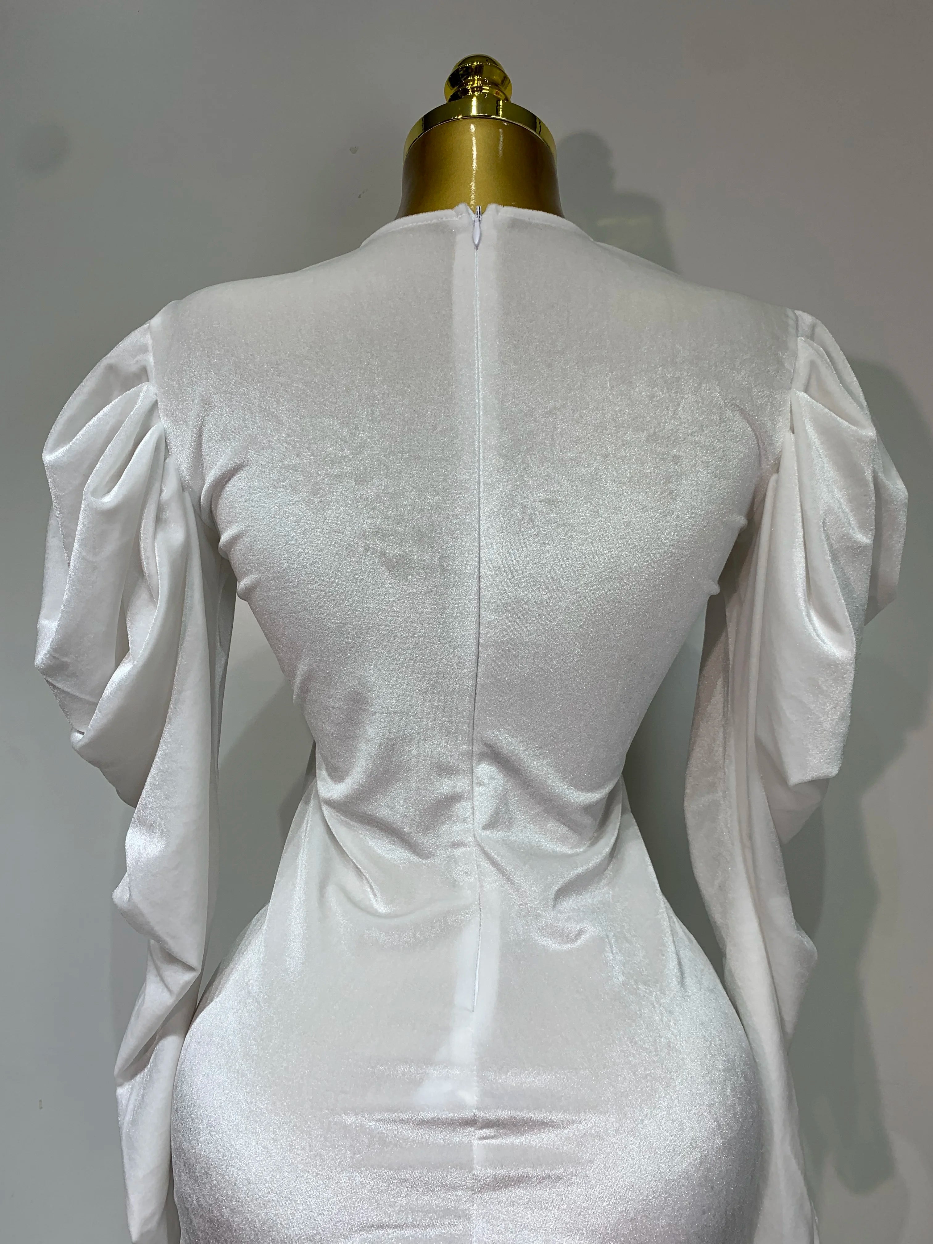 Sparkly Crystals Sexy Mesh Velvet Mini Dress 2025 Women White Elegant Evening Party Luxury Birthday Nightclub Stage Costume