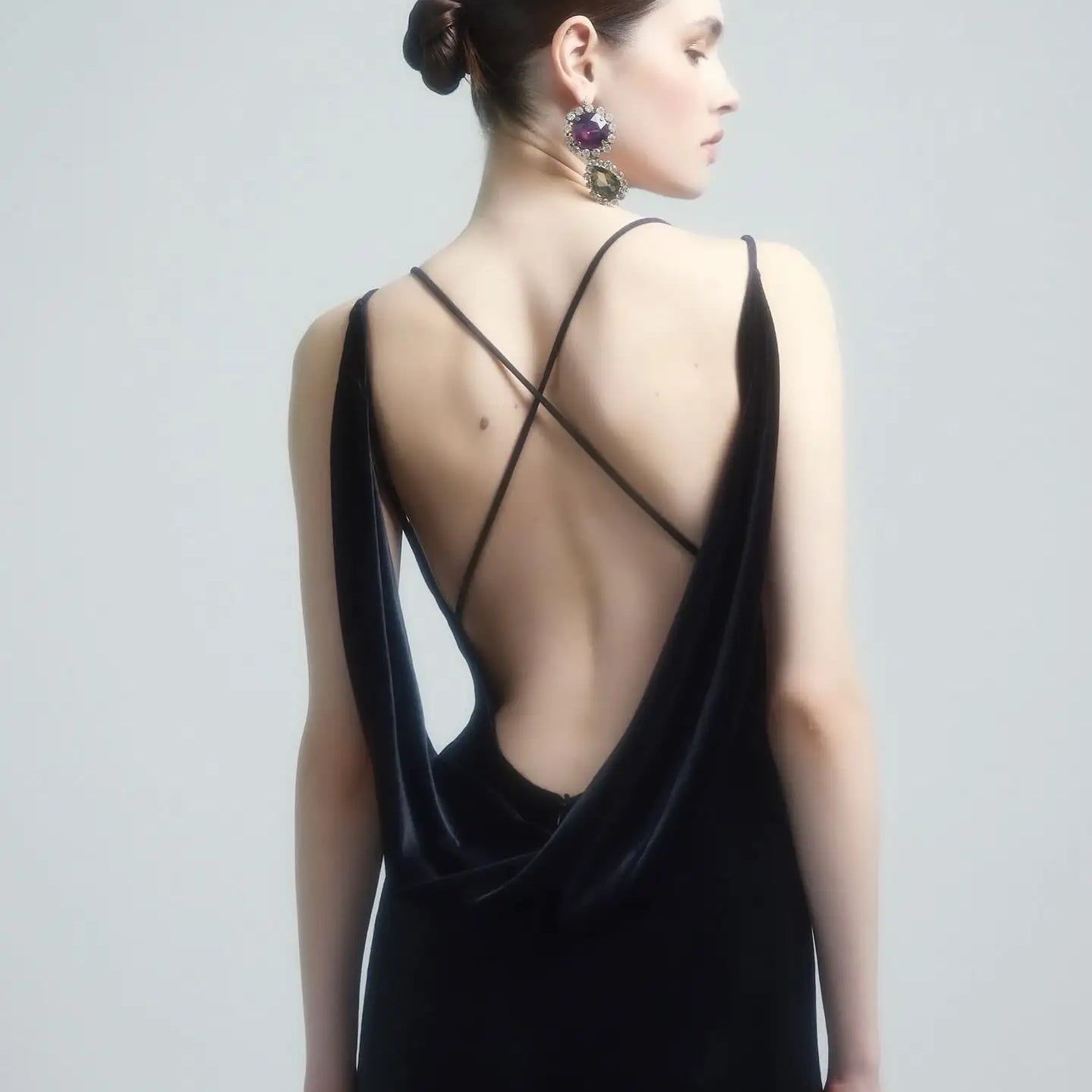 Women Sleeveless Sexy V-Neck Golden Florals Bodycon Long Dress Backless Vintage Evening Party Celebrate Dress