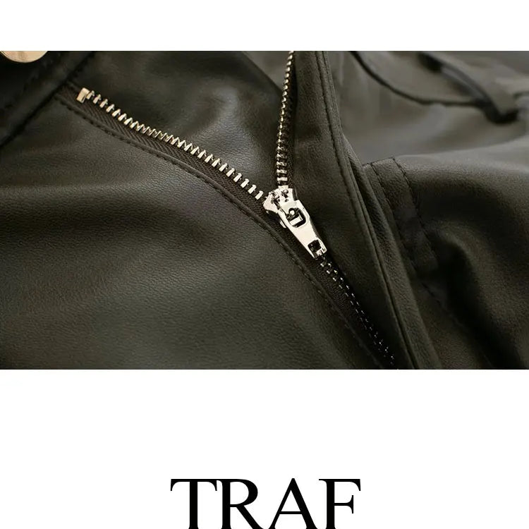 Women Fashion Skirts Spring And Summer Trend Imitation Leather Loose Long Skirt Woman Casual With Pockets Women's Skirts