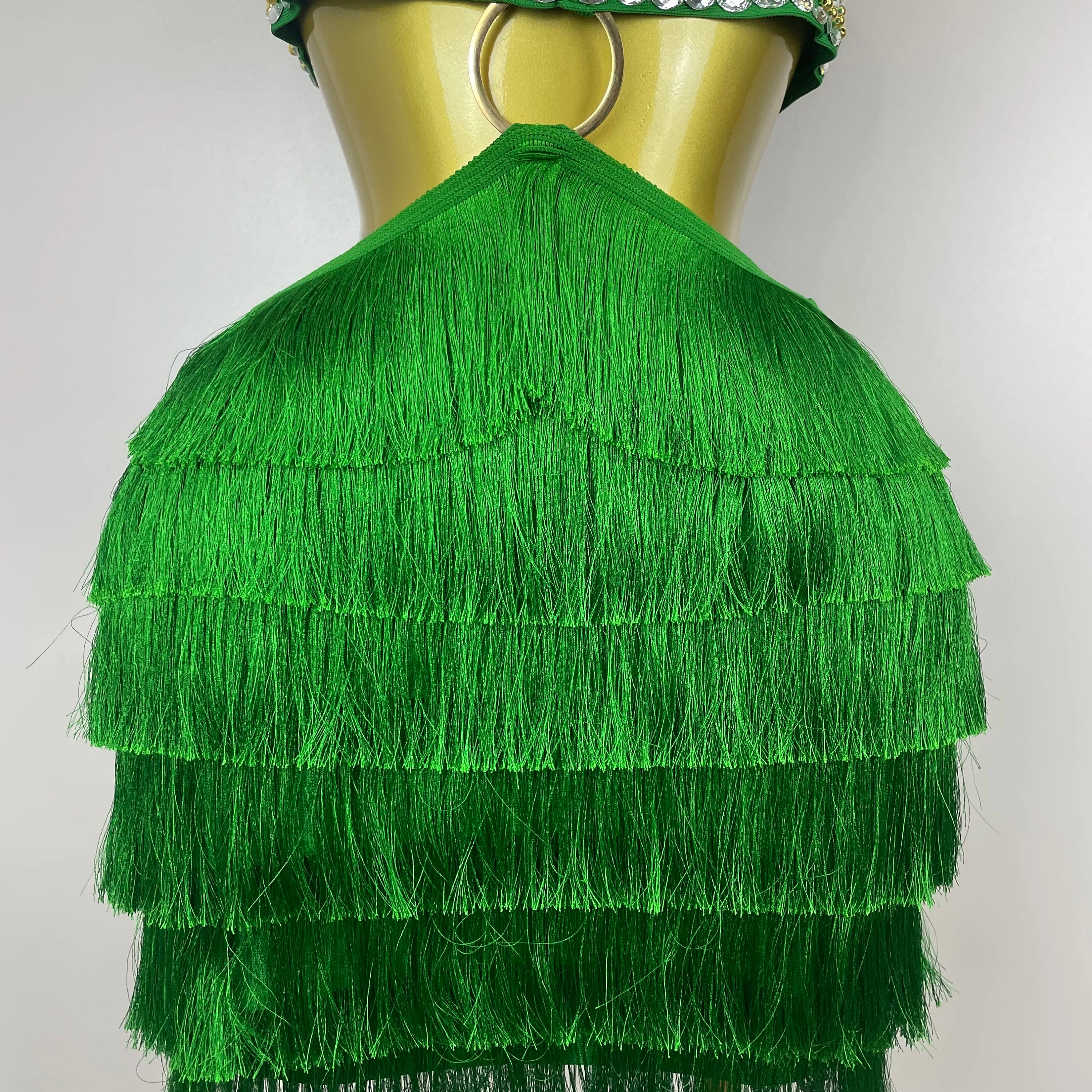 2025 Women Sexy Green Sling Backless Dress Bodycon Bandage Dress Celebrity Elegant Evening Club Luxury Birthday Party Dresses