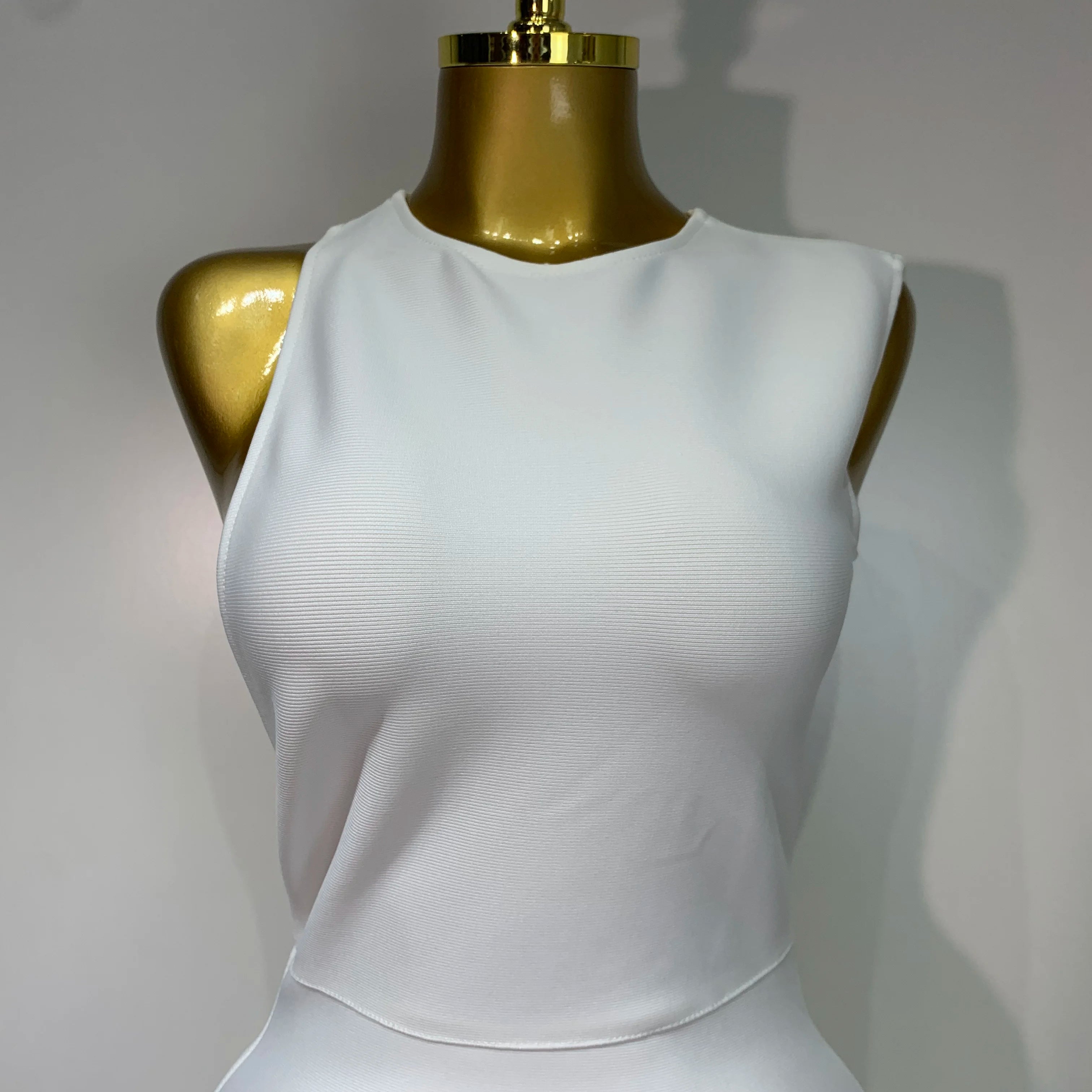 Women Sexy Sleeveless Backless Design Bodycon Bandage Dress 2025 Celebrity Elegant Evening Club Party Luxury Birthday Dresses