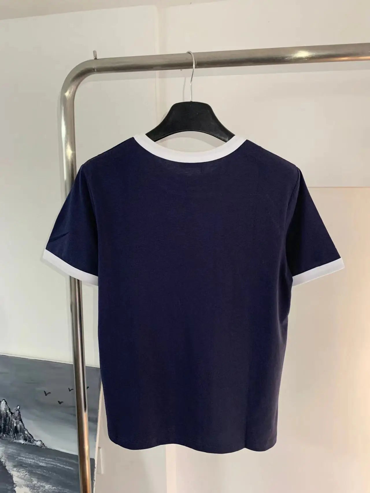 Spring Summer Ladies New T-shirt Fashion loose printing Round Neck Short-Sleeved T-Shirt X249966 black