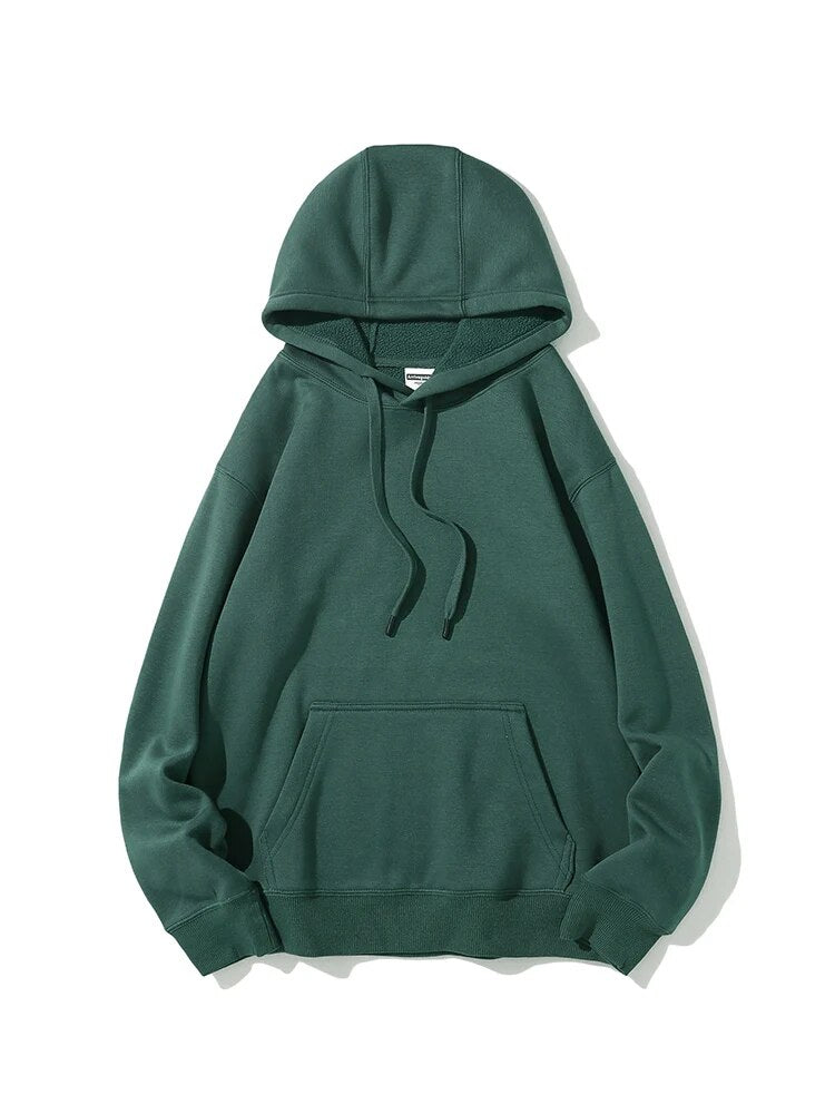 Streamgirl Winter Warm Fleece Hoodies For Women Green White Loose Sweatshirts With Hoodie Pink Pullover Hoodies Women Velvet Top Olive green