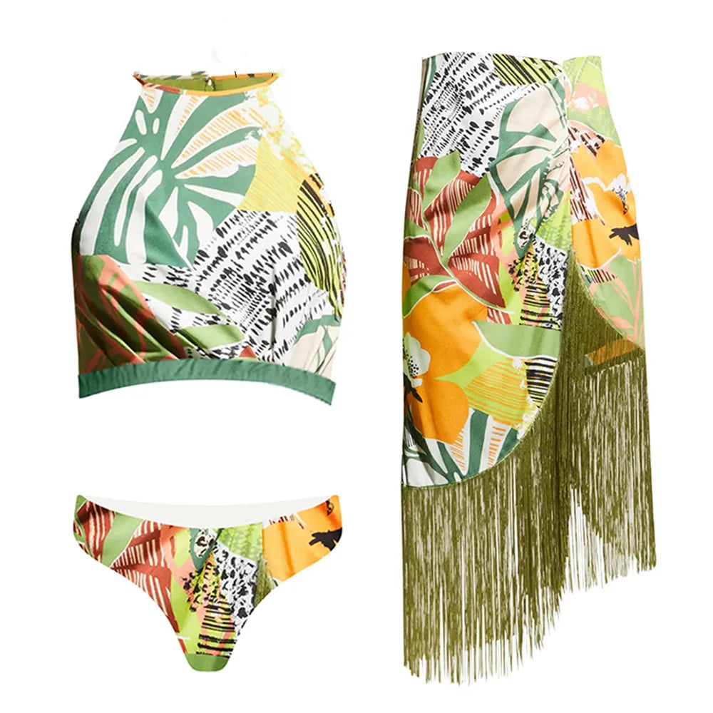 2023 Sexy Fashion One Piece Swimsuit Solid 3D Flower Summer Women Swimwear Beachwear Summer Luxury Monokini Bathing Suit a set 15