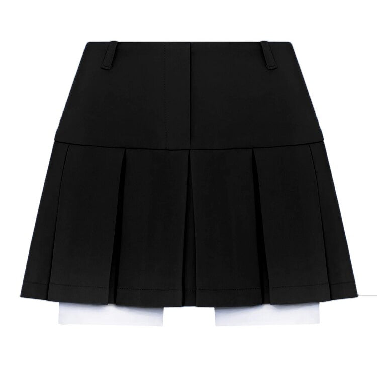 Taruxy Casual Two Piece Sets Women's Fall Outfits 2022 New Black Matching Sets With Skirt And Blazer Cropped Top Suit For Women Only Black Skirts