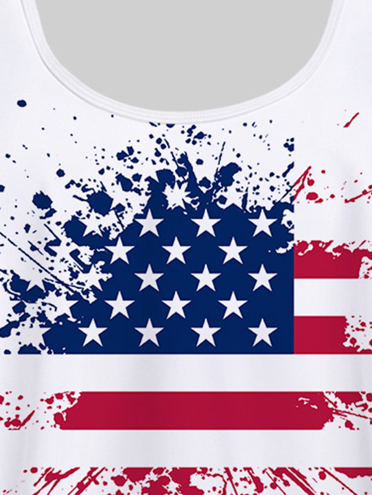 Plus Size 3D American Flag Print Tankini Swimsuit XS-8XL Bikinis Women Two Pieces Beach Wear Bathing Suit Swimwears