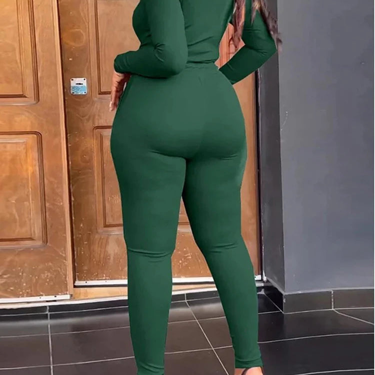 LW Women's Plus Size Pants Set 2025 Spring Sexy Long Sleeve Off Shoulder T-shirts Casual Skinny Pant Sets Women 2 Piece Outfits