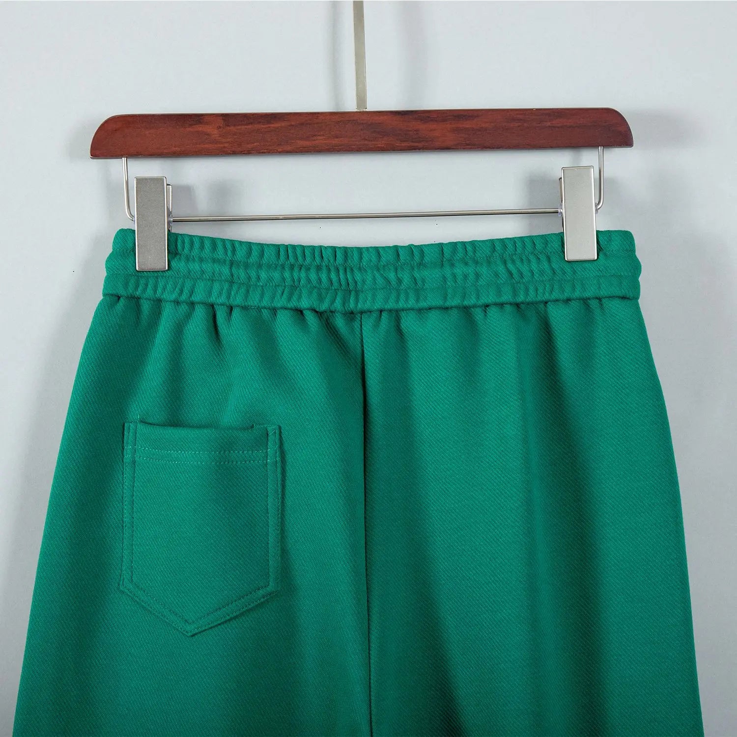Leisure sanitary pants, feminine temperament, versatile for commuting, fashionable elastic waist pocket, straight tube