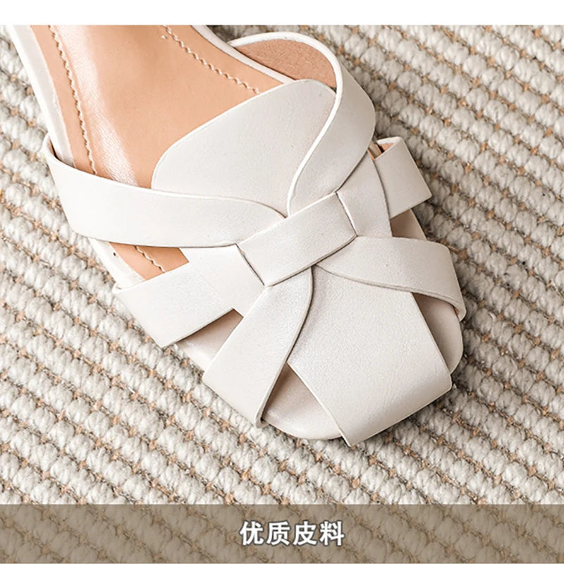 2023 summer women's sandals roman style fashion design party and work wear ladies casual shoes High heel Large size 41-43
