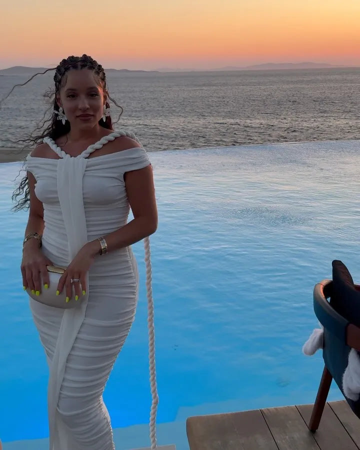 Black White Color Women Sexy Off the Shoulder Bodycon Long Mesh Dress Nightclub Party Evening Fashion Dress Vestido