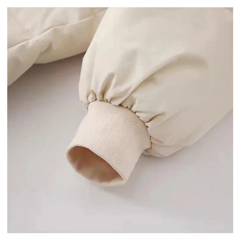 Women Zipper Button Pocket Casual Down Coat Thicken Warm Hooded Long Coat Office Coat Long Sleeve Parkas Autumn Winter