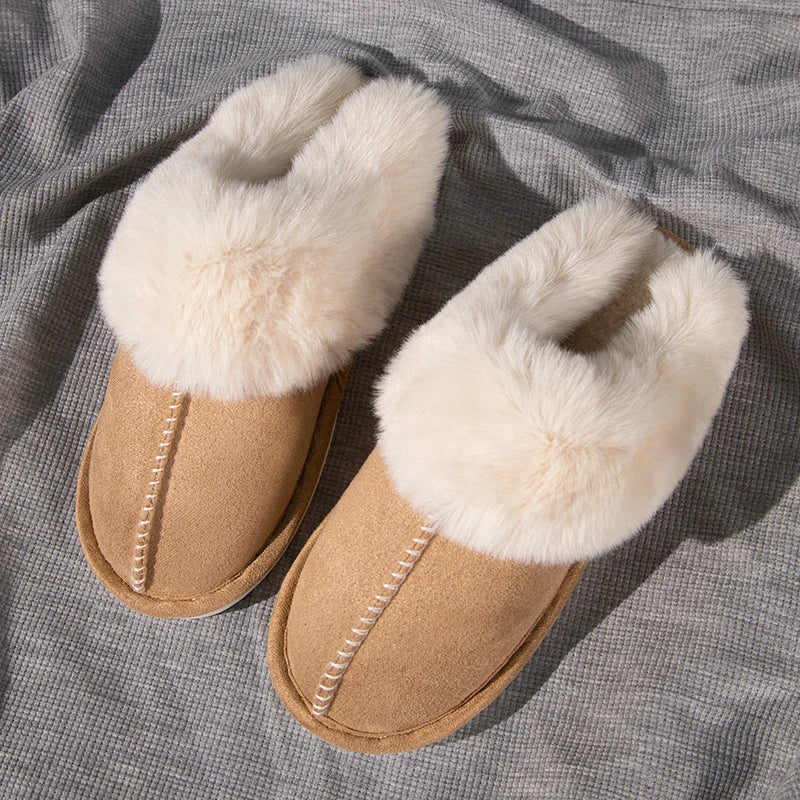 Winter  Slippers Women Indoor Outdoor Wear Soft Thick PVC Non-slip waterproof Warm